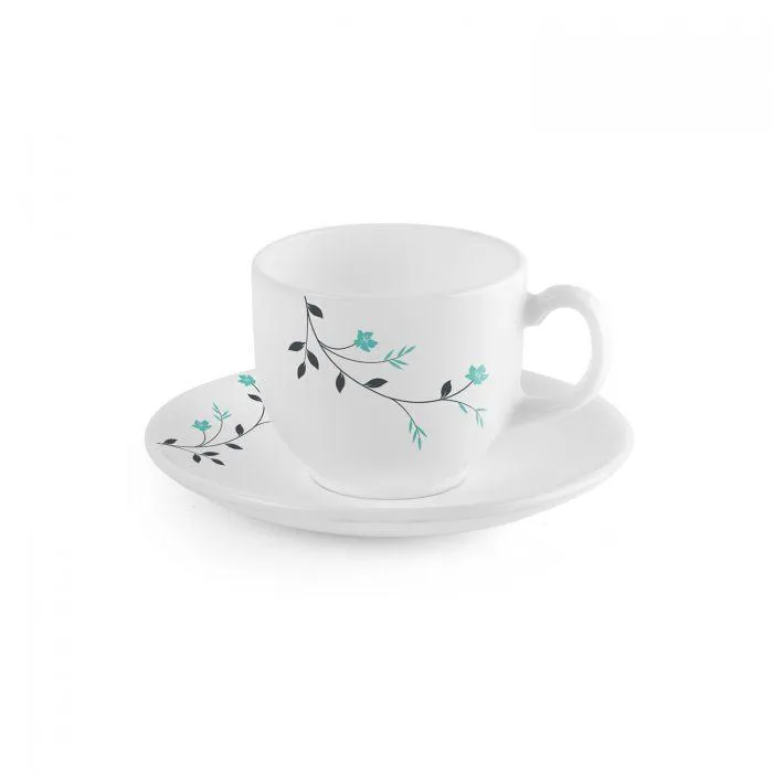 Sky bloom cup and saucer set of 6