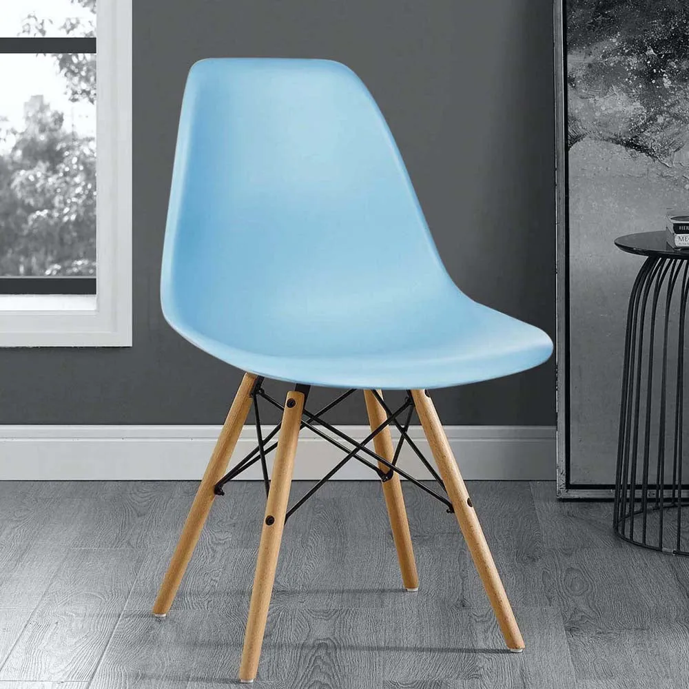Sky Blue Light Weight Contemporary Accent Chair
