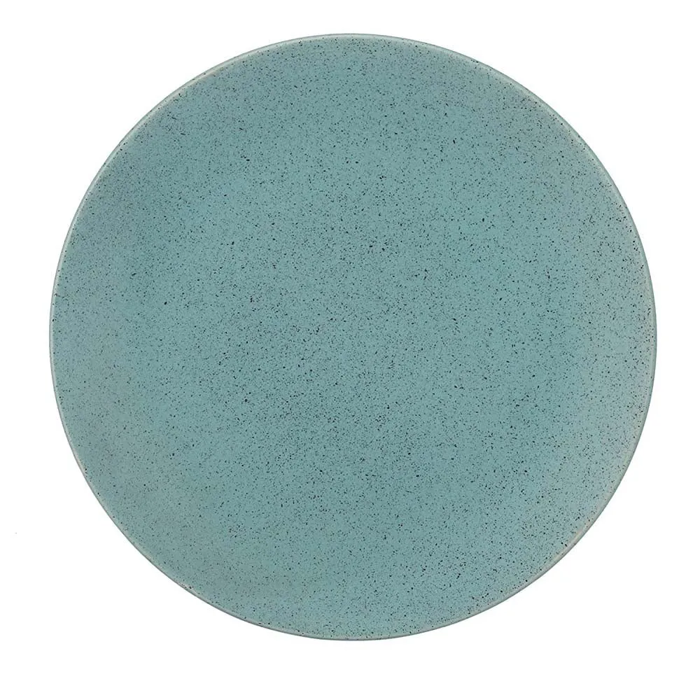 Sky Blue Minimal Ceramic Dinner Plates Set Of 2