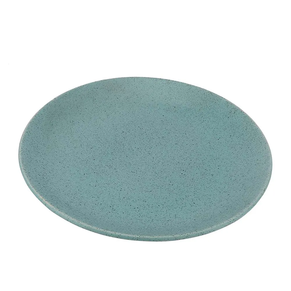 Sky Blue Minimal Ceramic Dinner Plates Set Of 2