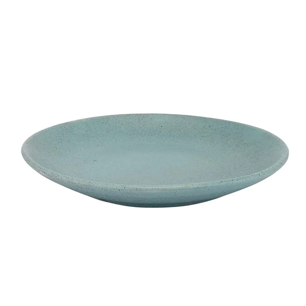 Sky Blue Minimal Ceramic Dinner Plates Set Of 4