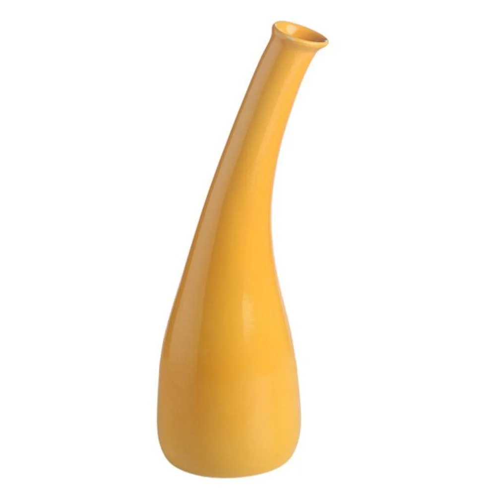 Slanted Yellow Vase