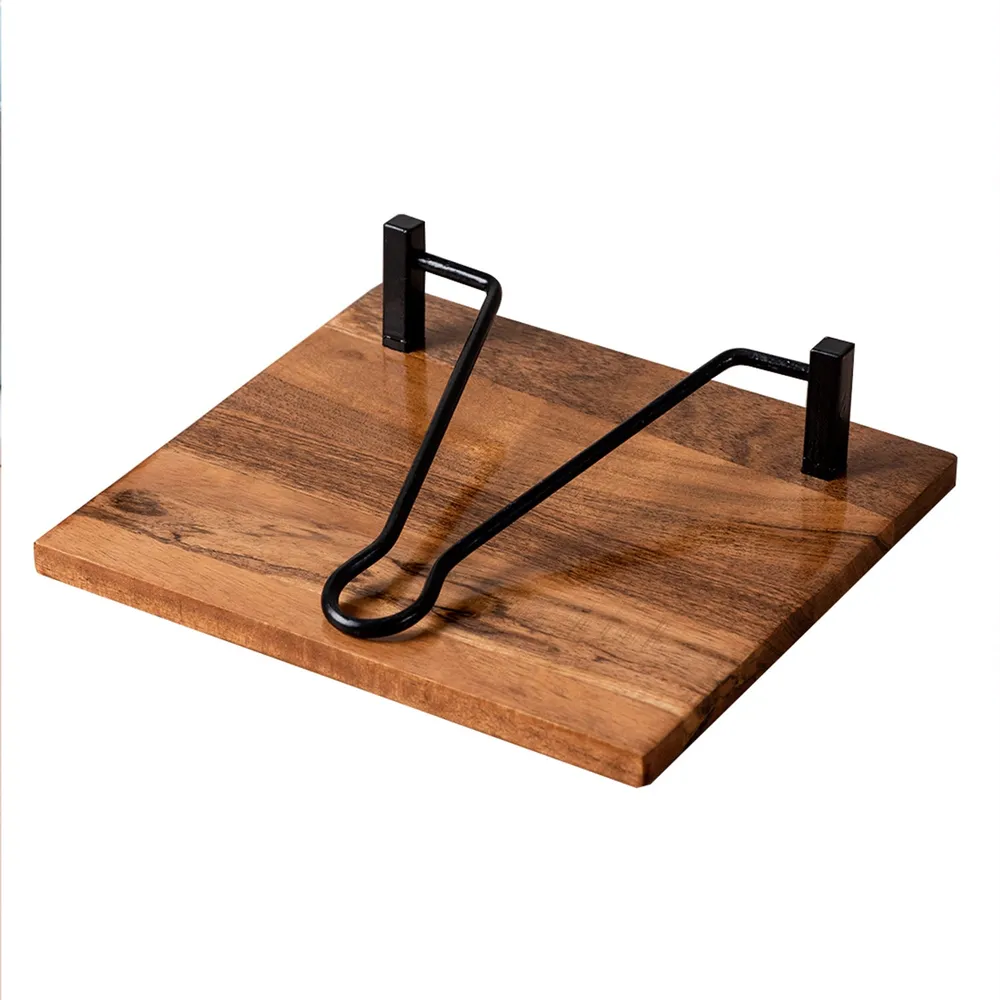 Sleek Brown Wooden Standard Napkin Holder