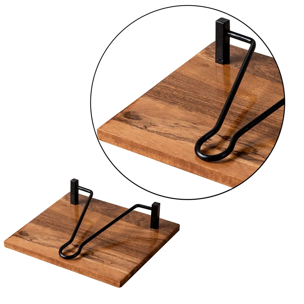Sleek Brown Wooden Standard Napkin Holder