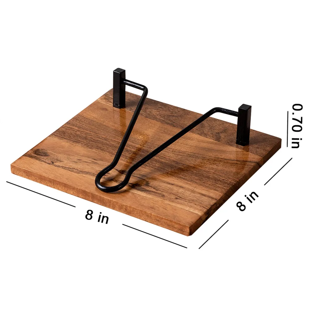 Sleek Brown Wooden Standard Napkin Holder
