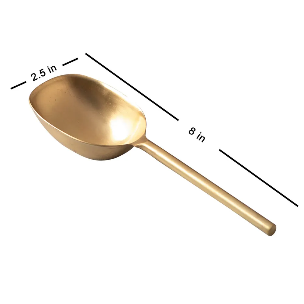 Sleek Gold Stainless Steel Ice Picker