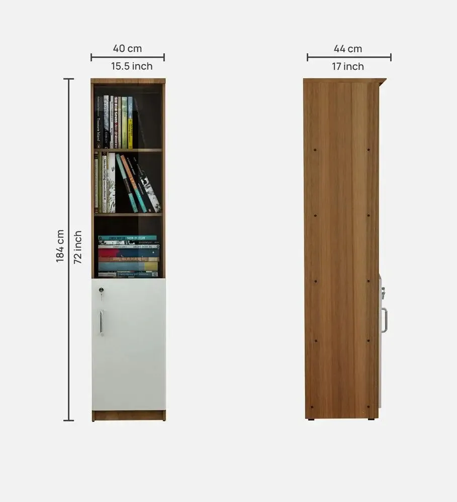 Sleek & Tall Half Open Wooden Bookshelf
