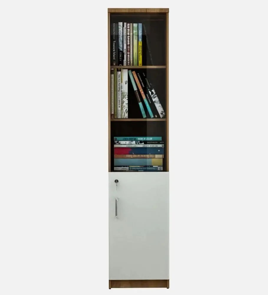 Sleek & Tall Half Open Wooden Bookshelf
