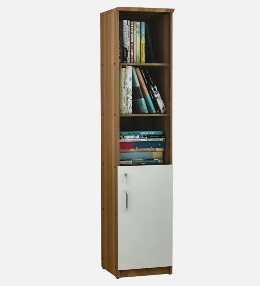 Sleek & Tall Half Open Wooden Bookshelf