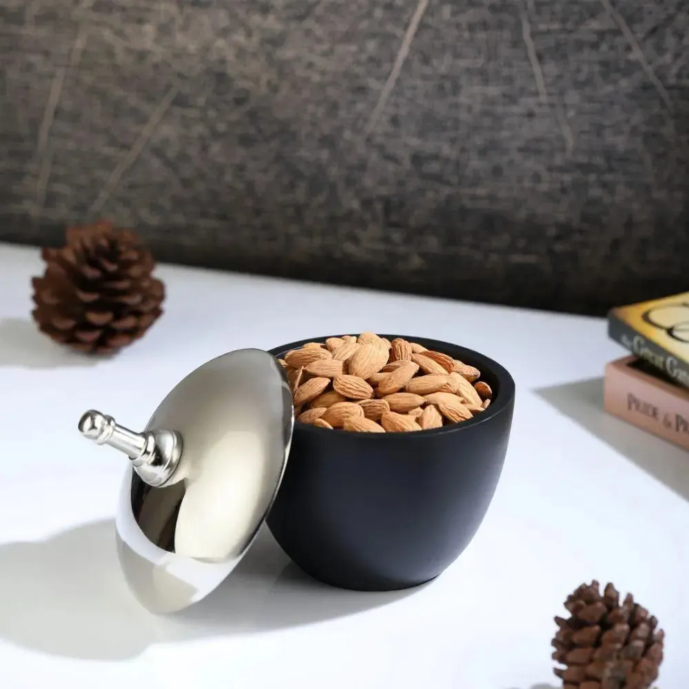 Small-Sized Silver Decorative Box for Home Decor