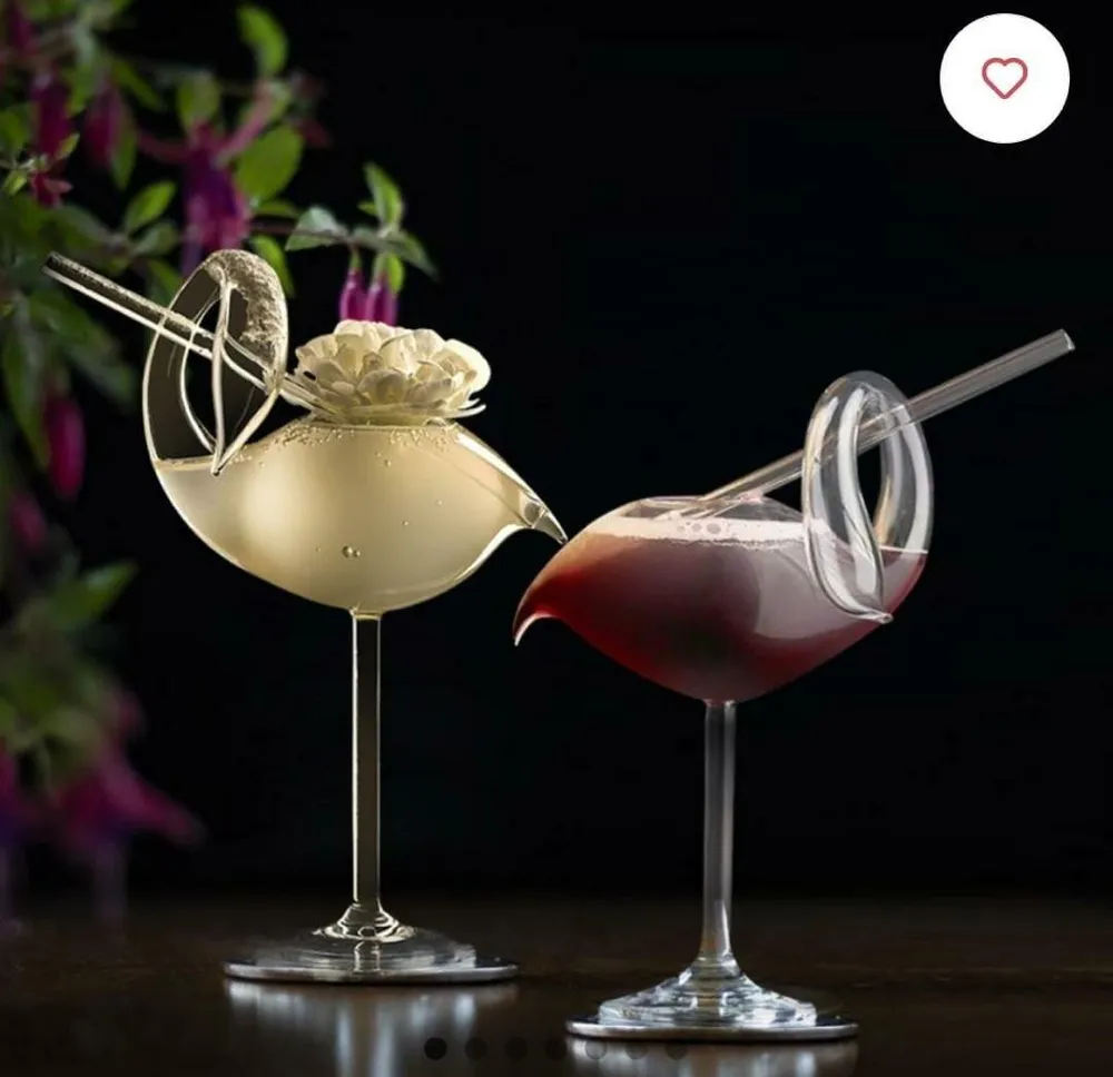 Small Swan Cocktail Glass Single Piece