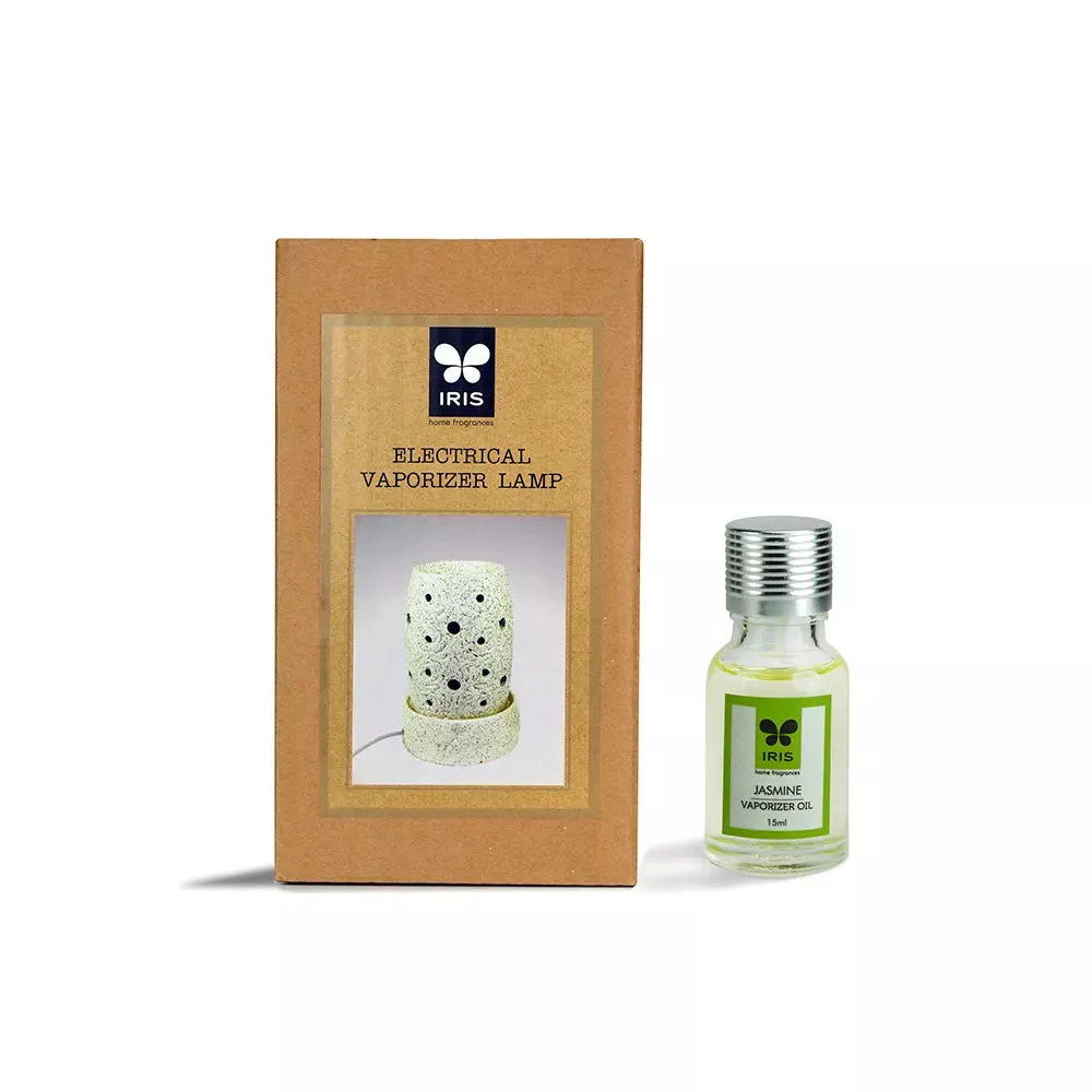 Small White Electric Vaporizer With 15 ml Aroma Oil (lavender / apple cinnamon / lemon grass / sandalwood) SANDAL