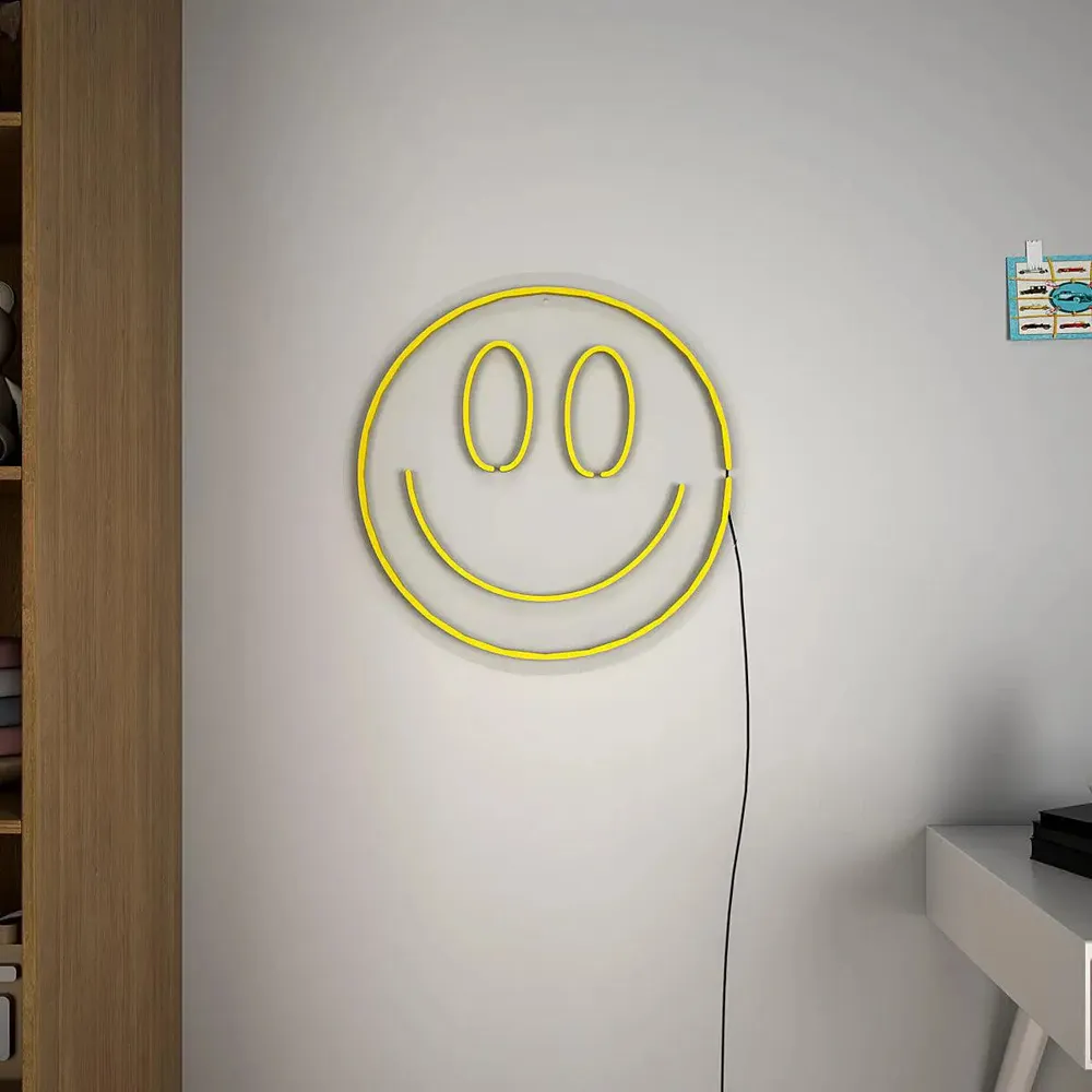 Smiley Face LED Neon Light (Available in multiple colors) Blue