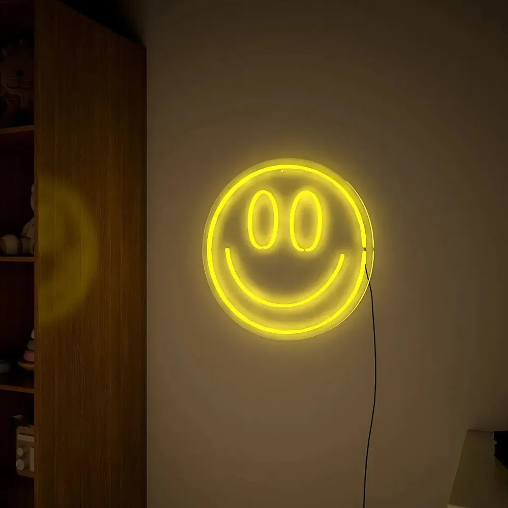 Smiley Face LED Neon Light (Available in multiple colors) Blue