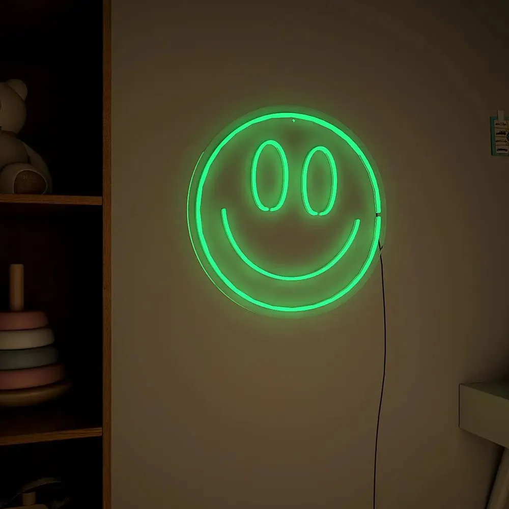 Smiley Face LED Neon Light (Available in multiple colors) Blue