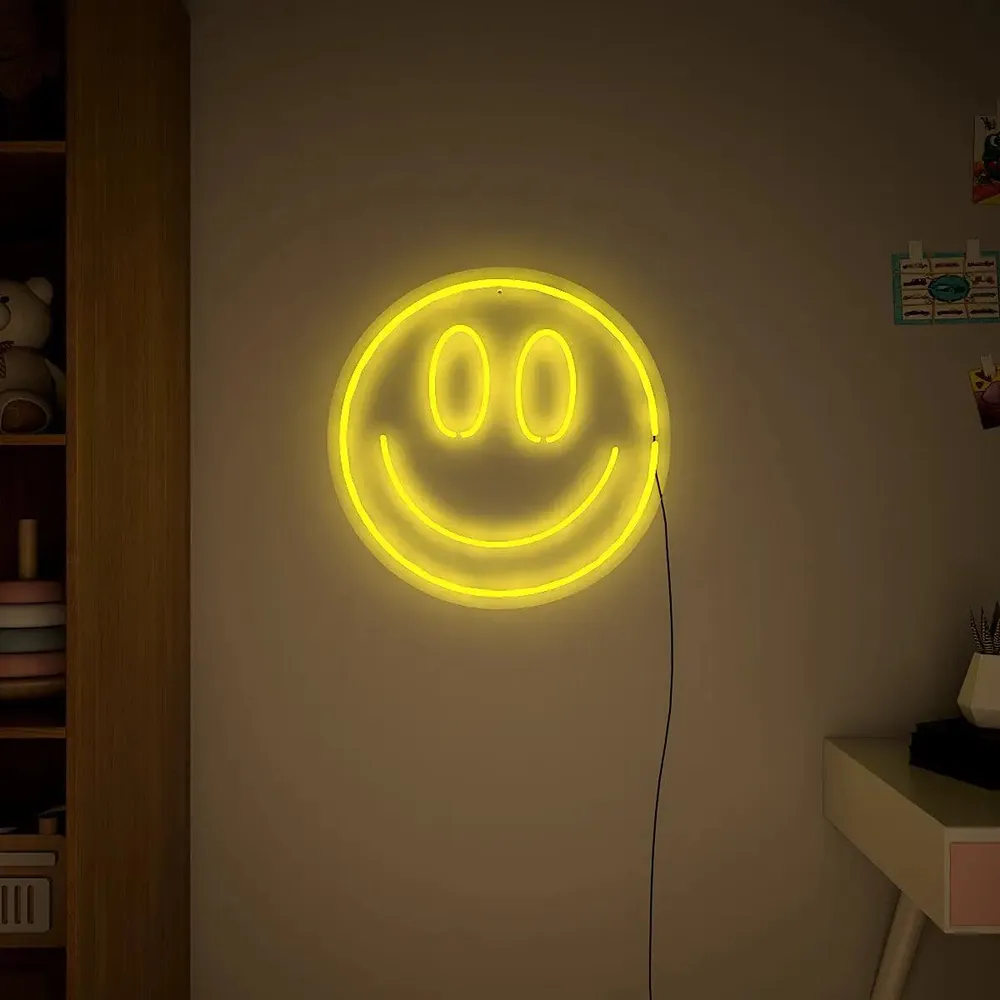 Smiley Face LED Neon Light (Available in multiple colors) Blue