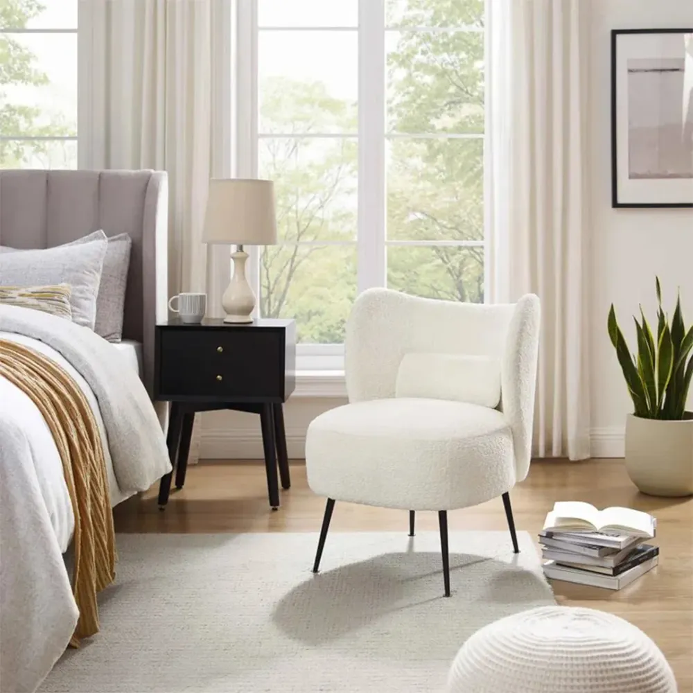 Snowy Comfort Lounge Chair Single