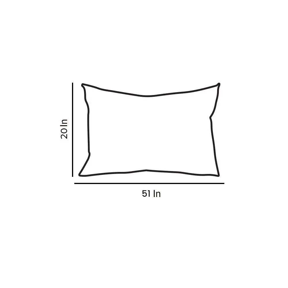 Snuggly Solid-Coloured Pillow for Everyday Use (Set of 5, 20*30 inches) Turquoise Piping