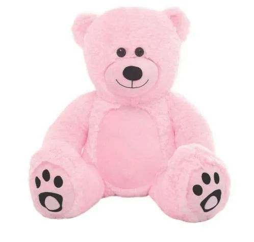 Soft Feel Mushy Baby Teddy Bear Pink