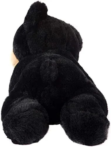 Soft Feel Mushy Black Teddy Bear