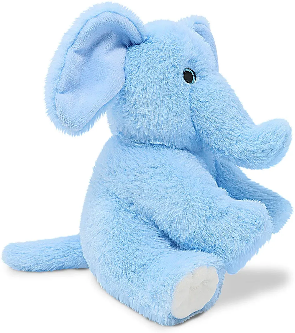 Soft Feel Mushy Blue Baby Elephant Soft Toy