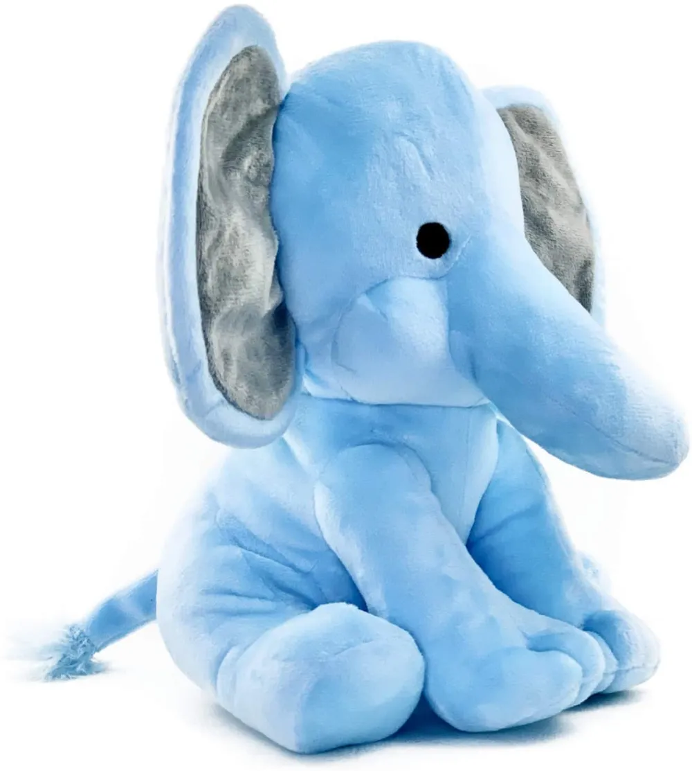 Soft Feel Mushy Blue Elephant Soft Toy