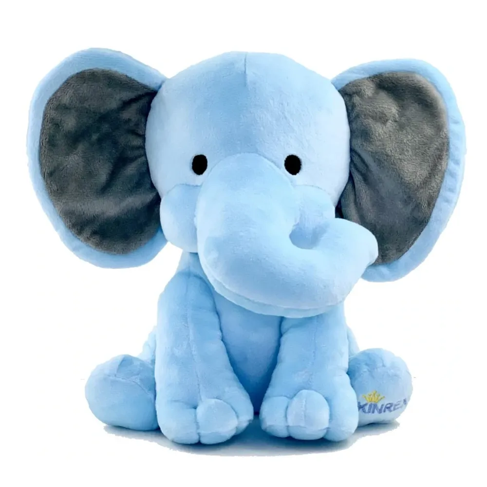 Soft Feel Mushy Blue Elephant Soft Toy