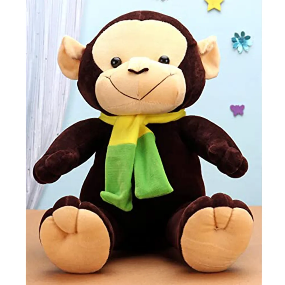 Soft Feel Mushy Cute Brown Monkey Soft Toy