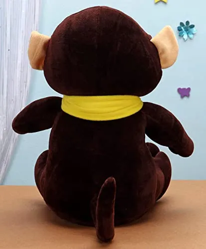 Soft Feel Mushy Cute Brown Monkey Soft Toy