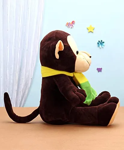 Soft Feel Mushy Cute Brown Monkey Soft Toy