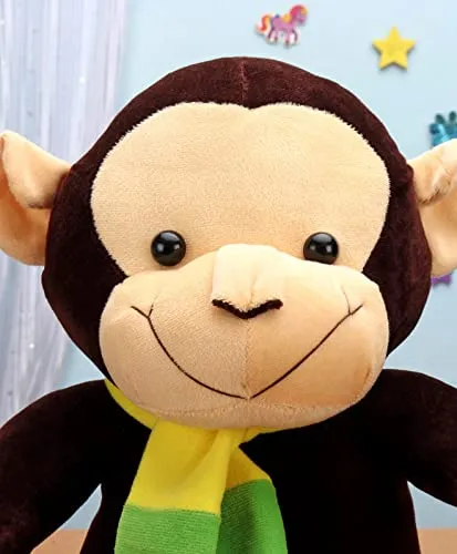 Soft Feel Mushy Cute Brown Monkey Soft Toy