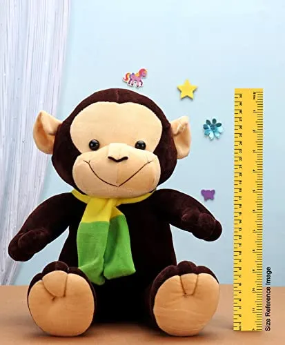 Soft Feel Mushy Cute Brown Monkey Soft Toy