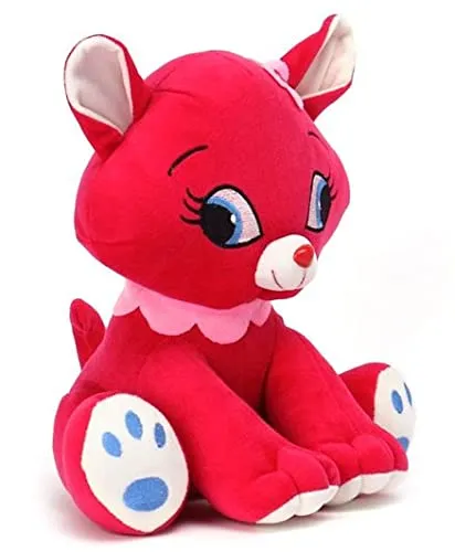 Soft Feel Mushy Kitty Soft Toy White