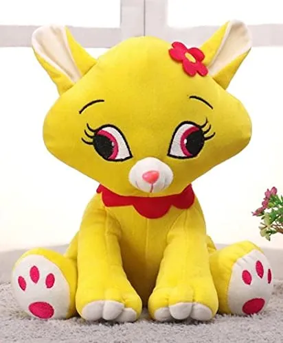Soft Feel Mushy Kitty Soft Toy White