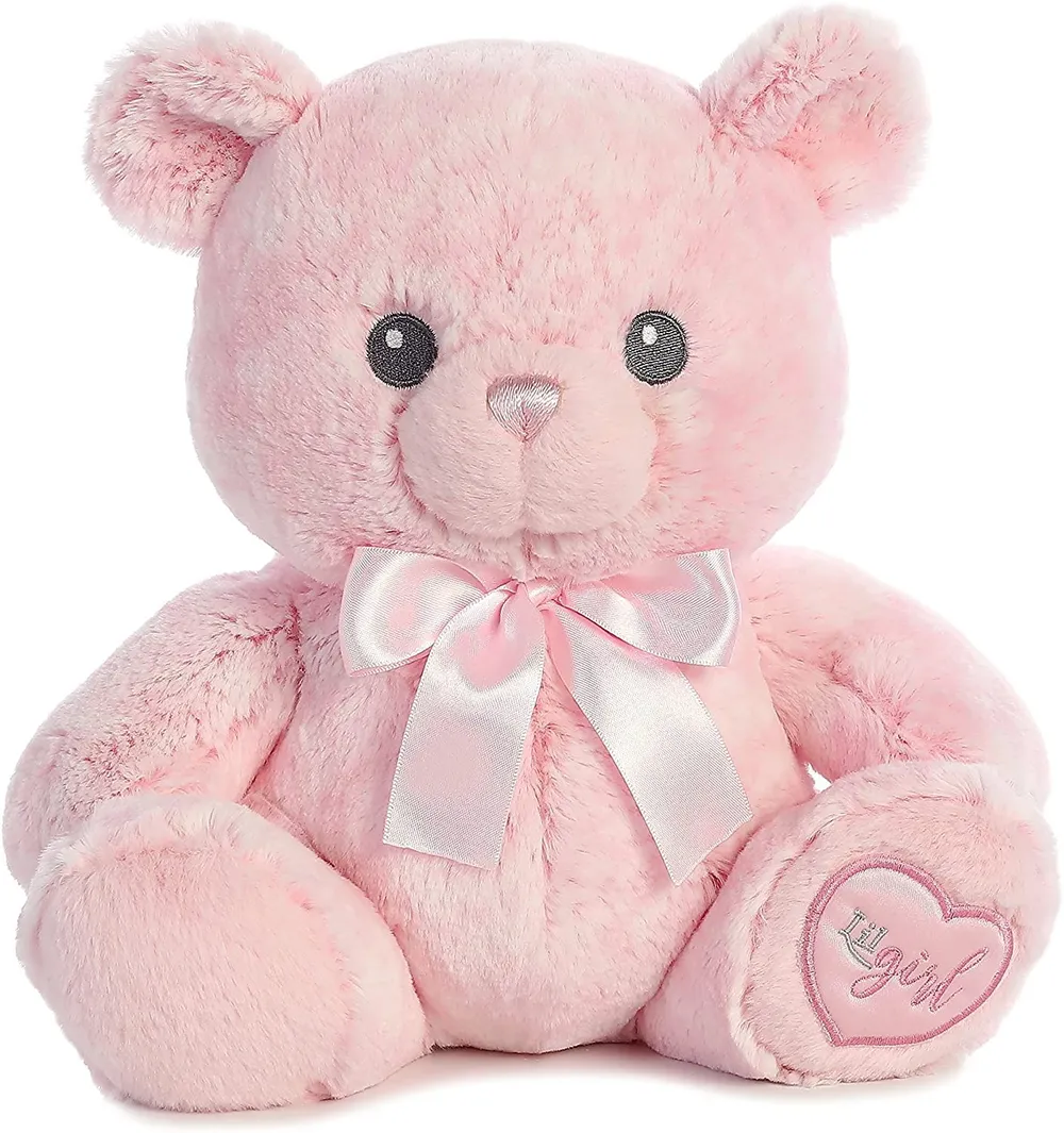 Soft Feel Mushy Lil Girl Pink Teddy bear