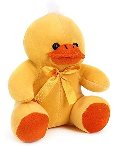 Soft Feel Mushy Little Duckling Soft Toy YELLOW