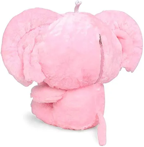 Soft Feel Mushy Little Elephant Soft Toy Pink