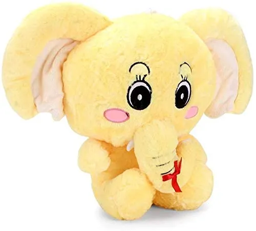 Soft Feel Mushy Little Elephant Soft Toy Pink