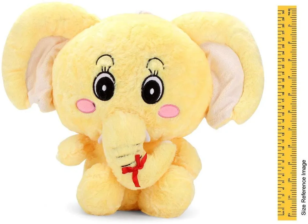 Soft Feel Mushy Little Elephant Soft Toy Pink