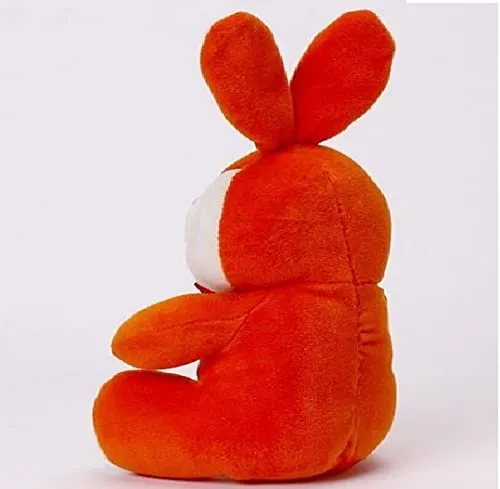 Soft Feel Mushy Little Rabbit Soft Toy Orange