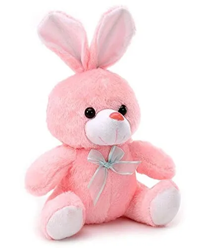 Soft Feel Mushy Little Rabbit Soft Toy PINK