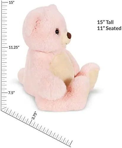 Soft Feel Mushy Pink Jolly Teddy Bear