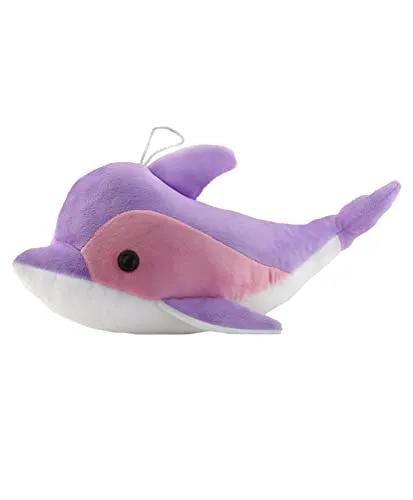 Soft Feel Mushy Whale Soft Toy Purple