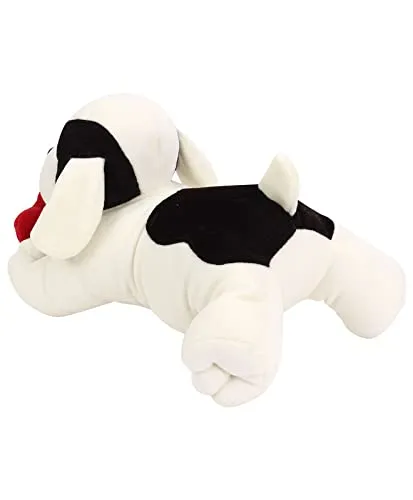 Soft Feel Mushy White Doggy With Heart Soft Toy