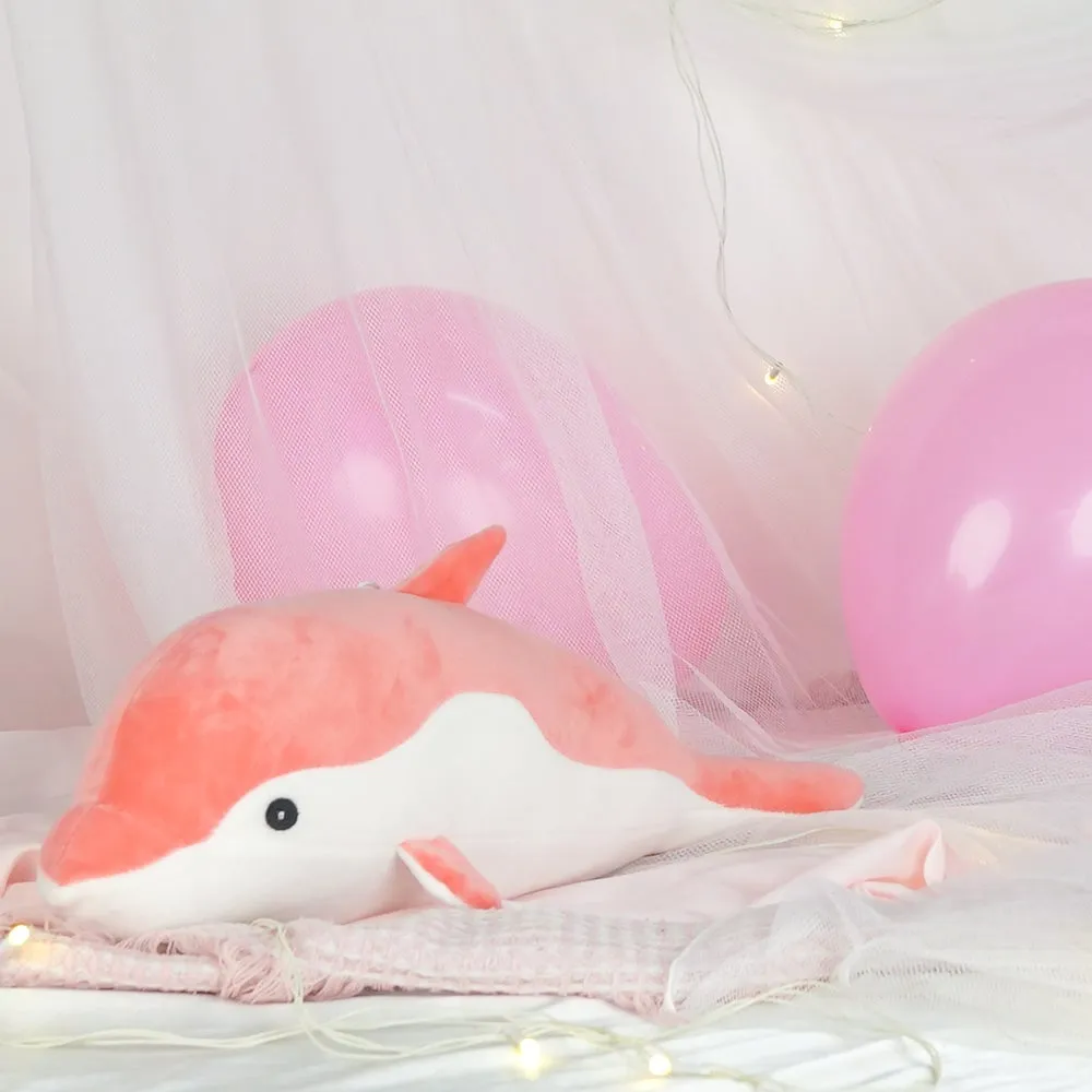 Soft Feel Swimming Pink Whale Soft Toy