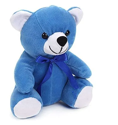 Soft Mushy Blue Teddy Bear