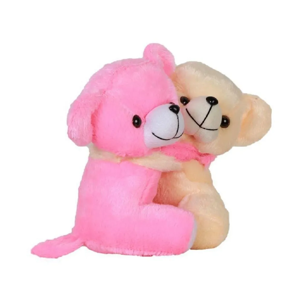 Soft Mushy Hugging Teddy Bears PINK BUTTER