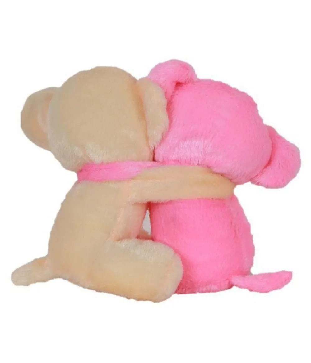 Soft Mushy Hugging Teddy Bears PINK BUTTER