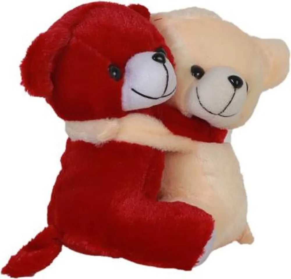 Soft Mushy Hugging Teddy Bears RED BUTTER