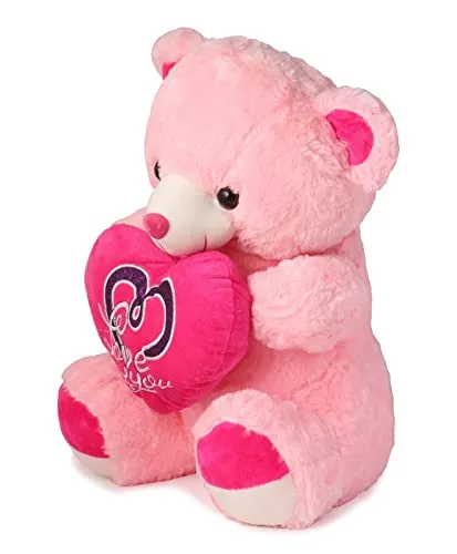 Soft Mushy Pink Heart Teddy Bear